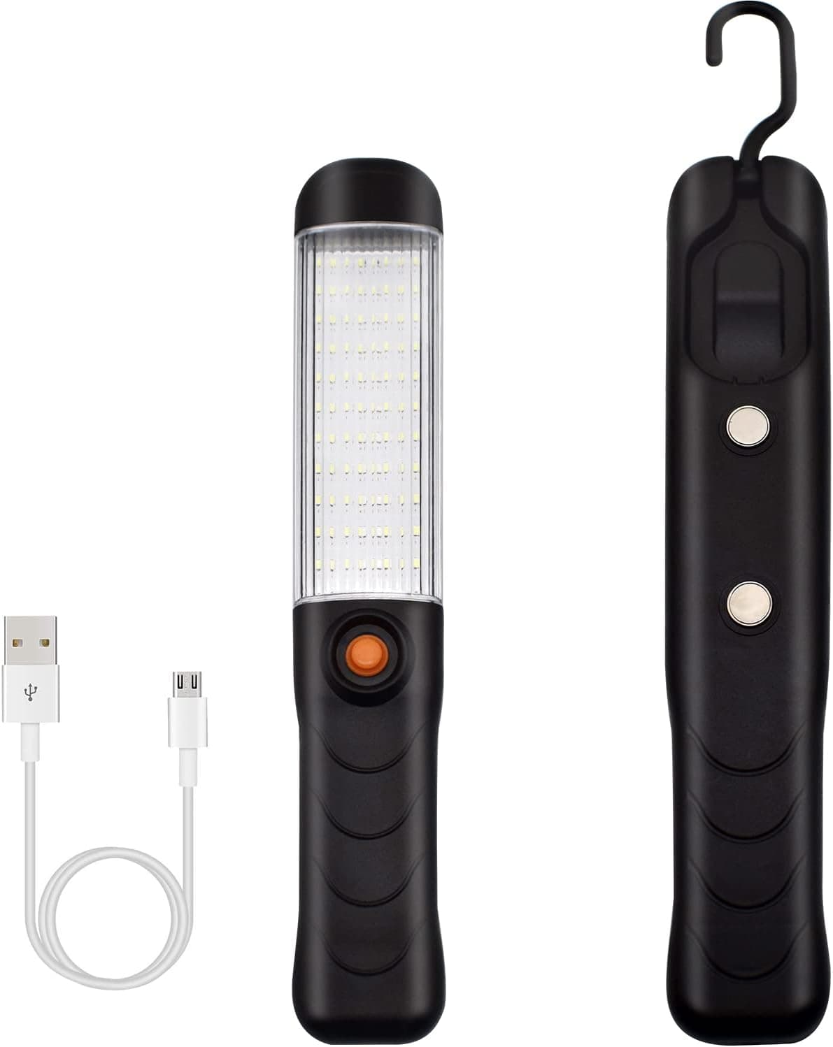 AVJONE LED Flashlight, Work Light, Rechargeable Work Light, 6 Modes for Car Repair, Household and Outdoor Use, Super Bright, with Emergency Strobe Function, 16 Hours Working Time, 2800 Lumens