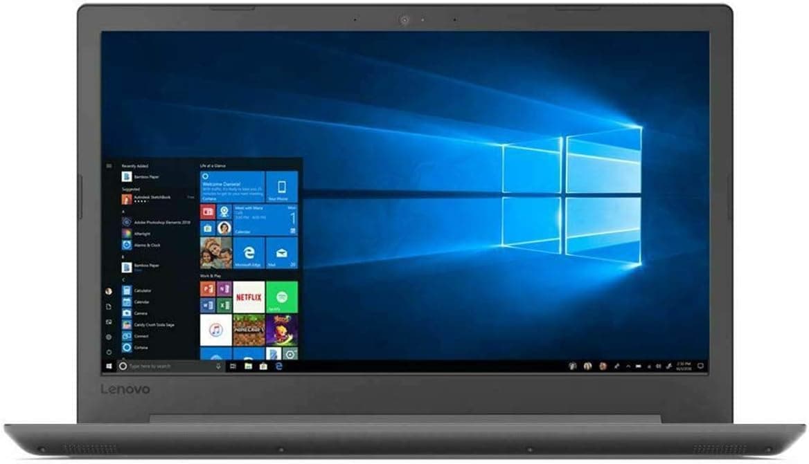 Lenovo Ideapad 130 15.6" Premium Laptop Computer, AMD A9-9425 Dual-Core 3.1GHz, 8GB DDR4 RAM, 256GB SSD, DVDRW, 802.11AC WiFi, Bluetooth, AMD Radeon R5, HDMI, USB 3.0, Black, Windows 10 Home