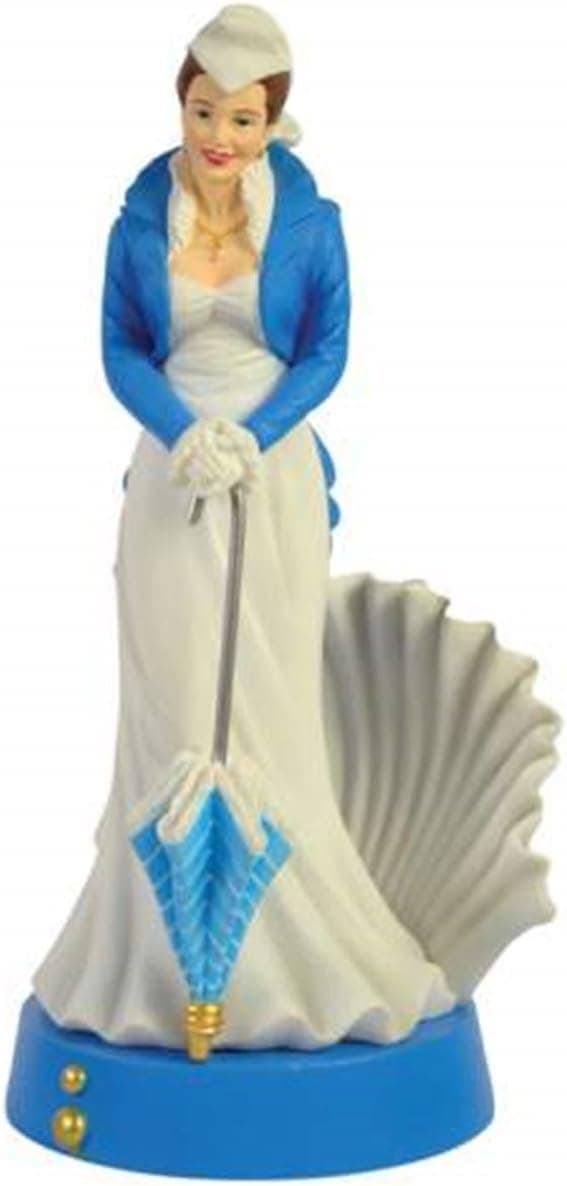 WL Gone with The Wind Figurine with Scarlett O'Hara in Blue Shell Dress
