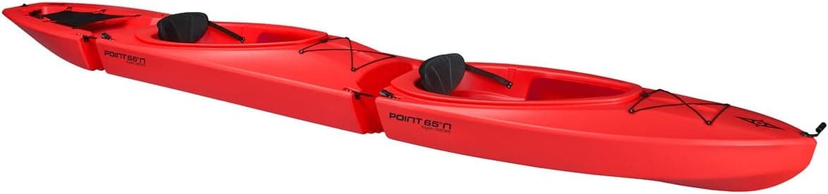 Point 65 Gemini Modular Tandem Kayak | Red