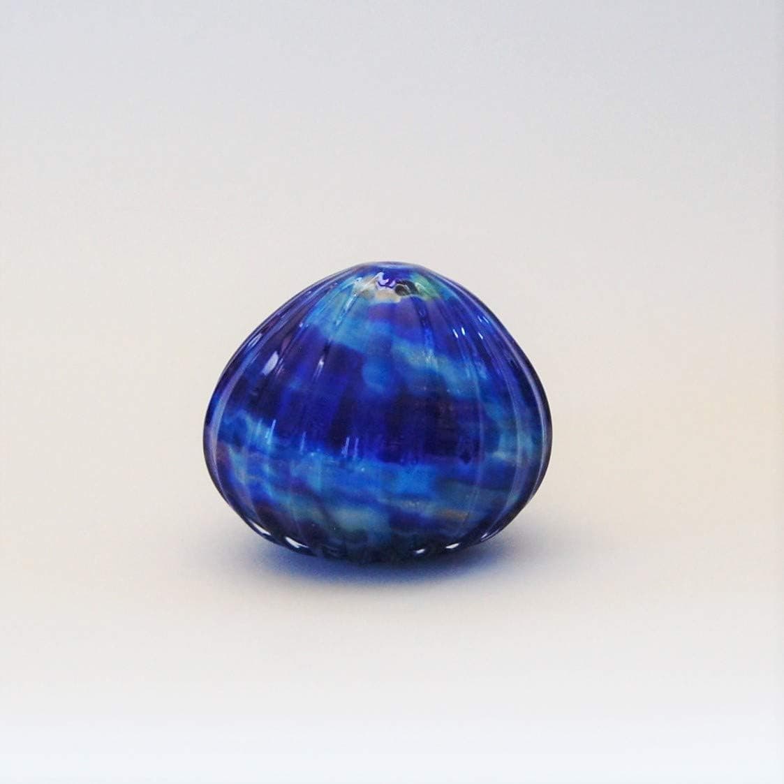 Blowing Sands Glass Studio Glass Sea Urchin in Blues