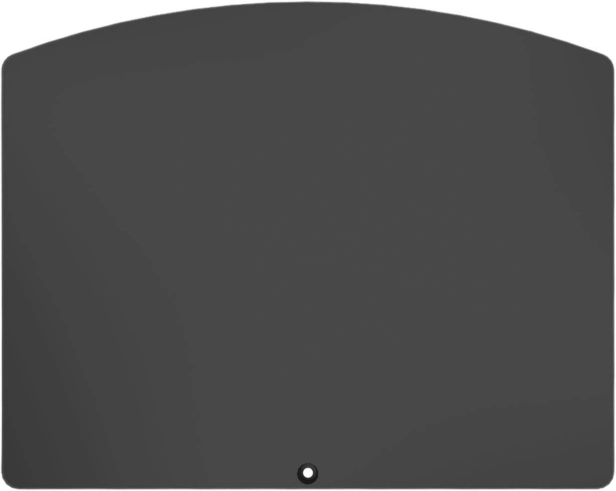 WALI GS001 Strengthened Tempered Glass Work with All WALI Floating Wall Mounted Shelf for DVD Player, Cable Box, Games Consoles, and Other TV Accessories, Black