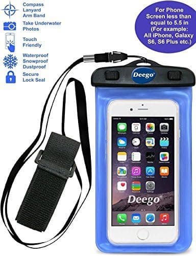 Waterproof Case, Waterproof Dry Bag with Armband Nancy Shop For iPhone 7 Plus, iPhone 6s Plus / 6s/ 6/ SE, Galaxy S7 / S7 Edge, Note 5, BLU Advance 5.0, IPx6 Certified to 6.6 Feet