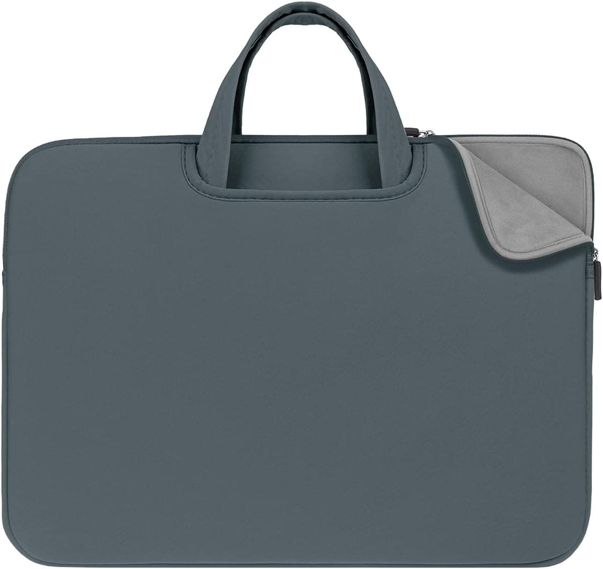 RAINYEAR Laptop Sleeve Case 14 Inch Compatible with 14" Chromebook Notebook Computer Ultrabook Protective Slim Carrying Bag Tablet Briefcase Cover with Handle Pocket(Gray,Upgraded Version)