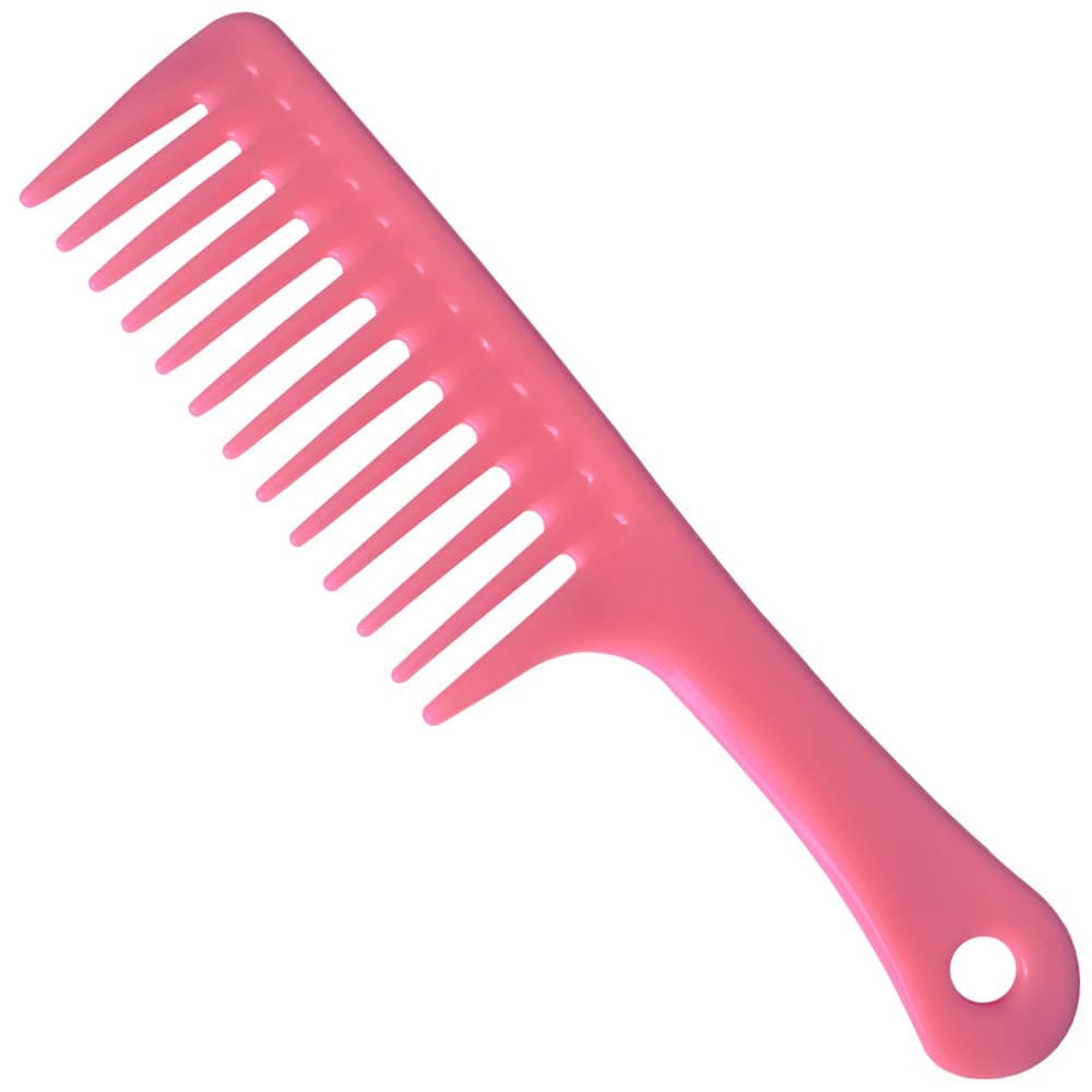 Wide Tooth Comb hair comb Detangling Hair Brush,Paddle Hair Comb,Care Handgrip Comb-Best Styling Comb (Pink)