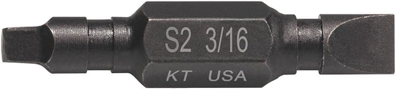 Klein Tools 32744 Replacement Bits SQ2/SL316 - 1/4 inch Hex, Pack of 3
