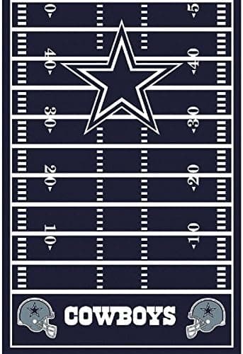 Amscan Dallas Cowboys Plastic Table Cover - 54" x 96", Multicolor, 1 Pc.