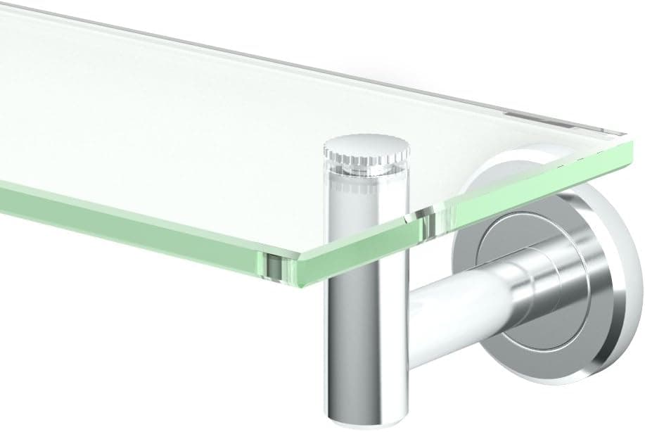 Gatco 4246 Latitude II Glass Shelf, Chrome,Medium 20 Inch