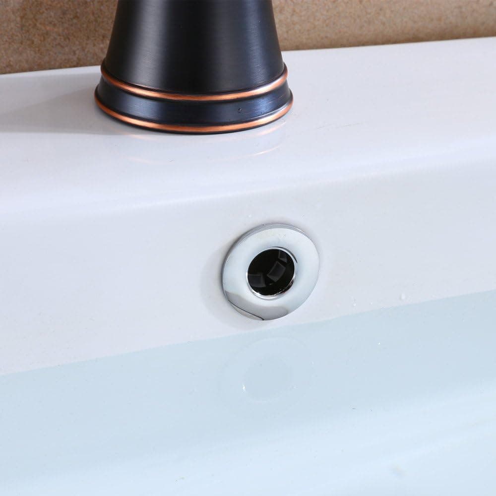 YUTU YSK22 2 PCS Bathroom Solid Brass Overflow Drain Cover Hole Chrome Sink Drain Cover 1.2×0.56×0.56 Inches