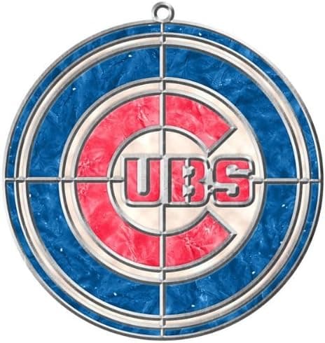 MLB Chicago Cubs Makit and Bakit Stained Glass Ornament