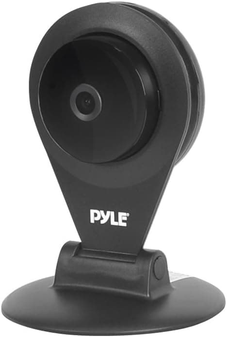 Indoor Wireless Security IP Camera - HD720p Home WiFi Remote Video Monitor w/ Motion Detection and Night Vision - Network Surveillance, Voice Mic Audio for Mobile, Windows & Mac - Pyle PIPCAMHD22BK