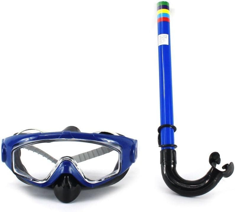 Underwater Explorer Deluxe Children's Kid's Snorkel Diving Scuba Combo Set w/ Mask, Snorkel Tube (Blue)