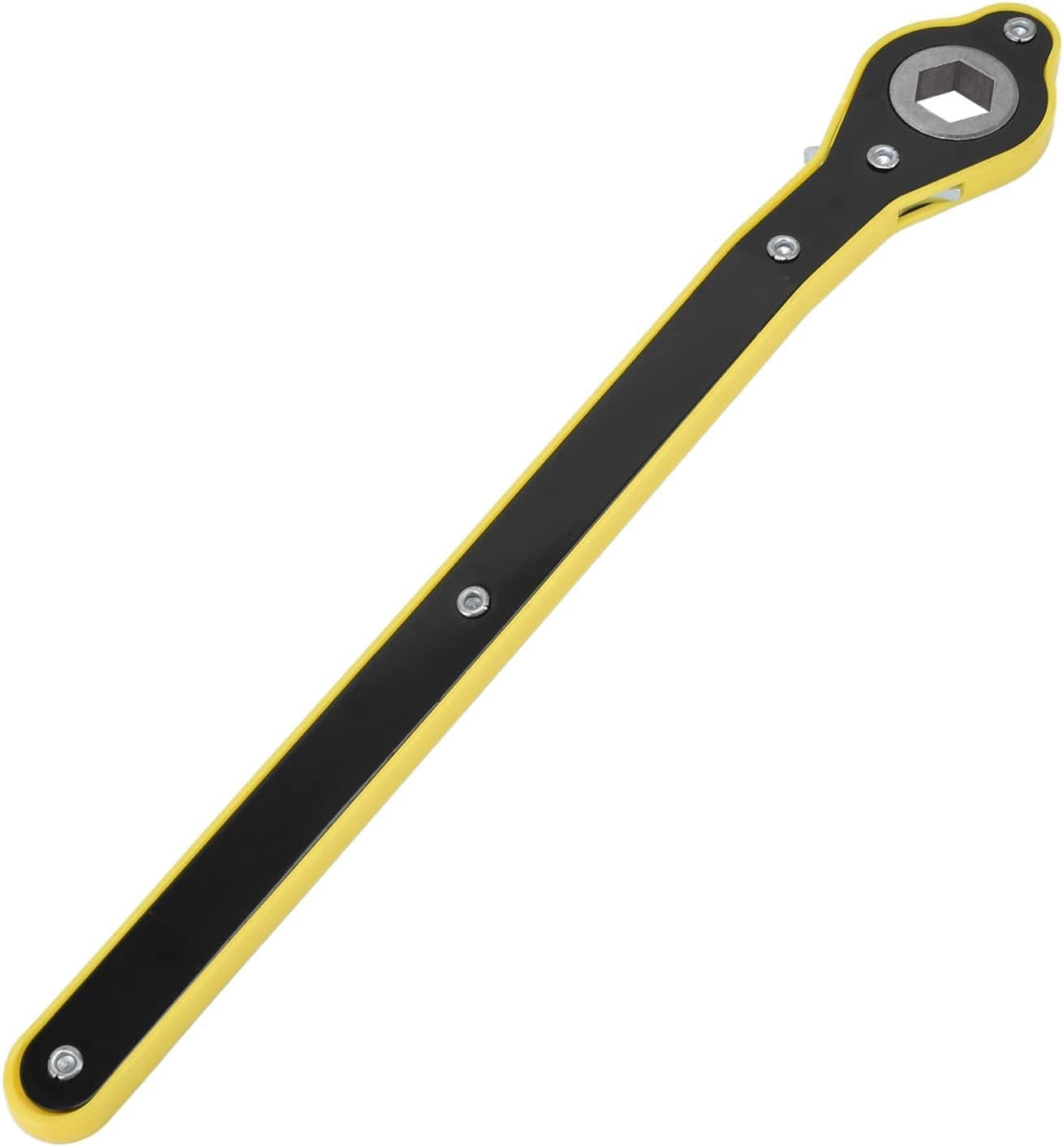 Fdit Labor-Saving Jack Ratchet Wrench with Long Handle, Ratchet Spanner High Strength Hex Scissor Jack Lift Speed Handle Tool