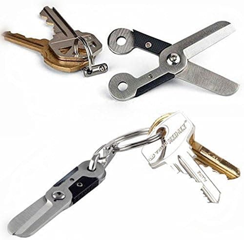 Mini Key Chain Stainless Spring Scissor Pocket Tool Outdoor Survival Tools