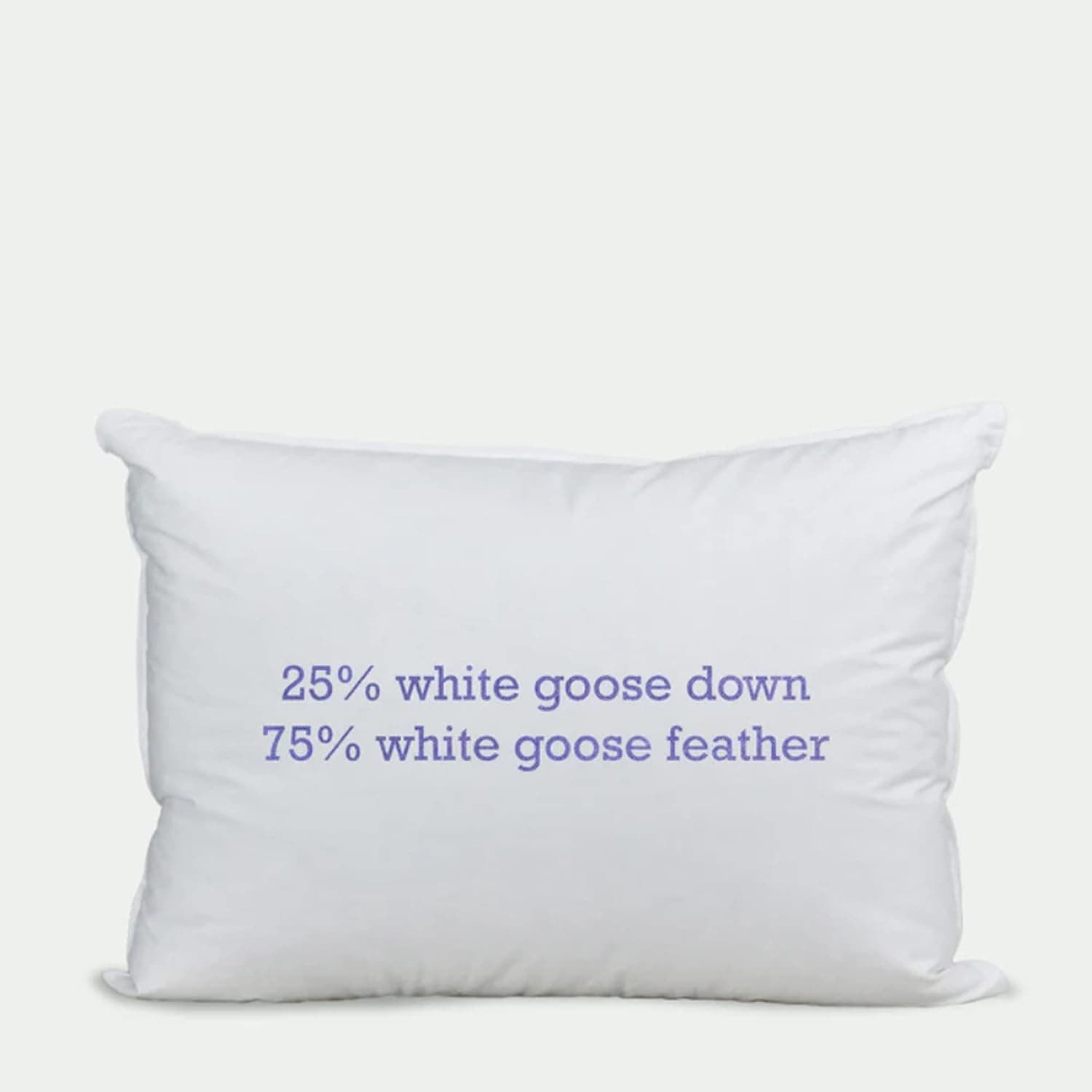 Down Etc Bed Sleeping Hypoallergenic 25/75 White Goose Feather Pillow for Back or Side Sleepers, King (Pack of 1)