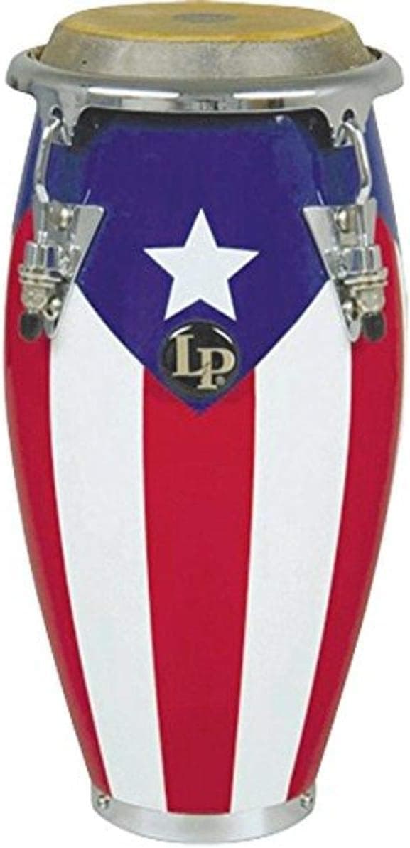 LPM198-PR LPMC Mini Tunable Puerto Rican Flag Wood Conga