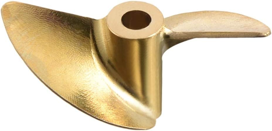 uxcell RC Boat Propeller 4mm Shaft 2 Vanes 36mm 50mm P/D Fan Shape Brass CW Rotating Propeller Props for RC Boat