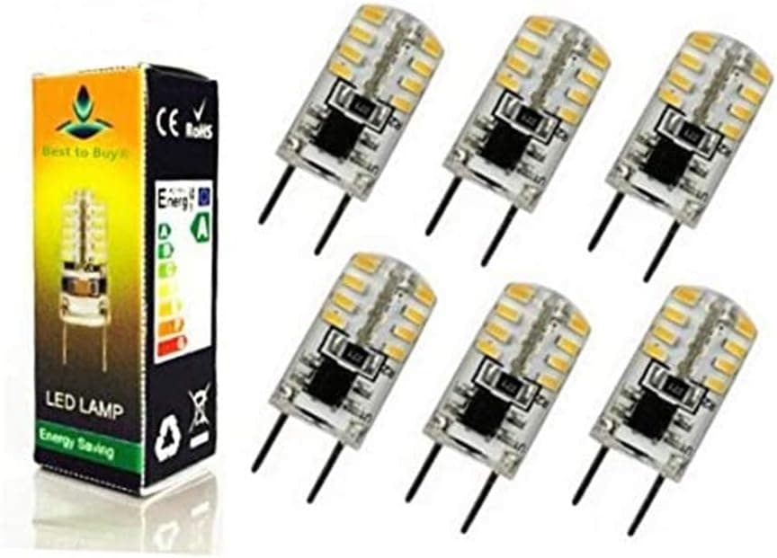 Best to Buy 6-Pack LED-G8-SHORT-120V-Dimmable Replacement LED Light Bulb,Warm White