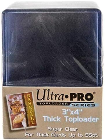 Ultra Pro 3" x 4" Thick Toploader (Super Clear) fits up to 55pt.