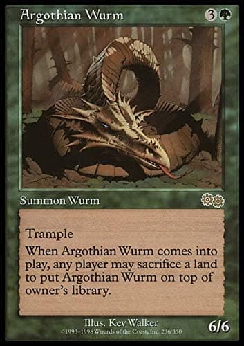 Magic The Gathering - Argothian Wurm - Urza's Saga