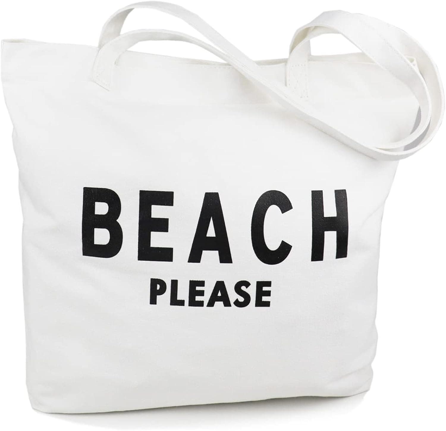 Lamyba Beach Tote Bag for Women Waterproof Sandproof with Zipper and Pockets