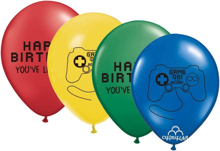CY Mylar Video Game Controller Latex Balloons Birthday Party Supplies Happy Birthday Balloons 12inch