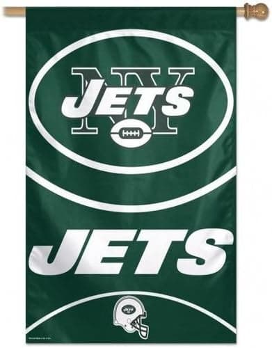 NFL New York Jets 27-by-37-Inch Vertical Flag
