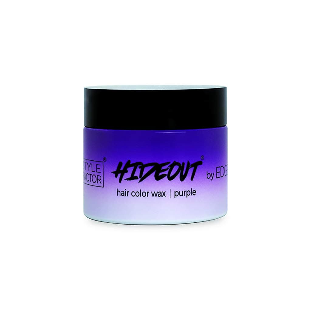 Style Factor Edge Booster HIDEOUT Hair Color Wax Mini 1.7 Oz (Purple)