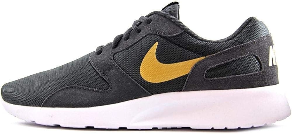 Nike Womens Kaishi Running Shoes (Anthracite/Metallic Gold-White-Black, 6.5 M US)
