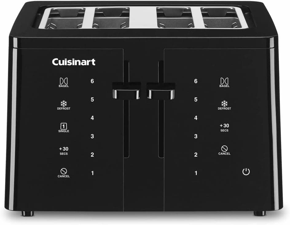 Cuisinart CPT-T40 4-Slice Touchscreen Toaster, Black