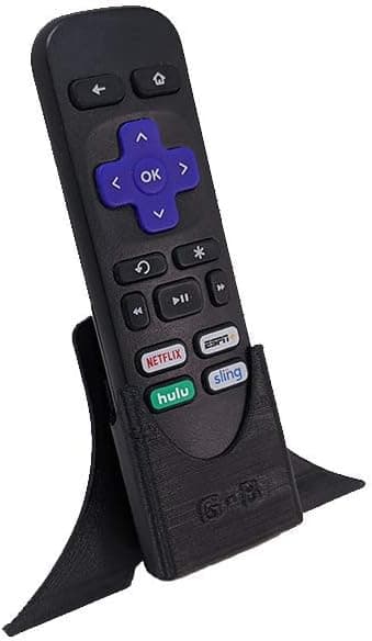 G-B Remote Holder - Table-Mount Storage Box - Fits for Roku, Premium Multiple Remote Stand (Black)