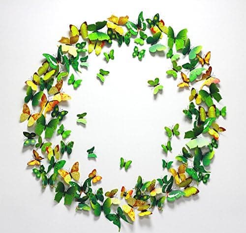 If Feel Removable 24 Pcs 3D Butterfly Wall Sticker Art Decorations Decals Cute Mural Decoration Home Decor Wall Stickers