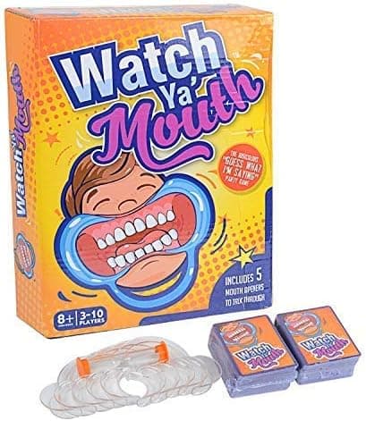 Speak Out Card Game, mouthguard Game, Watch Your Mouth, with Plastic Toy Braces (Ultimate Edition)