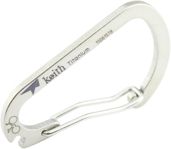 Keith Titanium Carabiner Multi-Function EDC Outdoor Key Ring Camping Hiking Tool