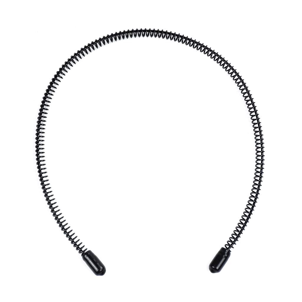 BlueZOO Unisex Slicked Back Headband Outdoor Sports Fashion Pigtail Hair Band Never Paint-shedding Metal Head Buckle Clip for Men Women Long Hair Braid and other Hair Styles - Small Spring