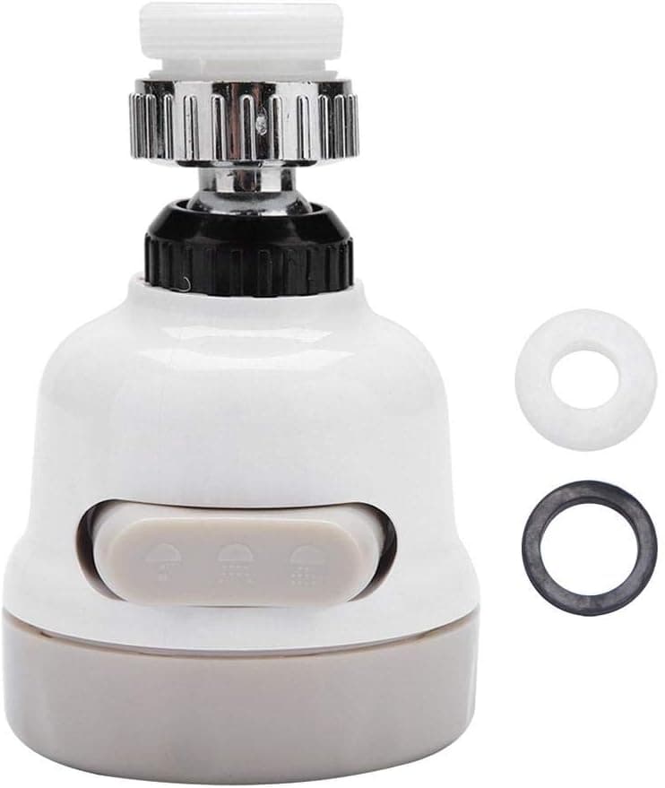 Faucet Sprayer Head, Kitchen Sink Aerator, Kitchen Tap Head 360 Degree Rotatable Nozzle Filter Kitchen Tool Flexible Sink Switching Water Saving Basin Shower Filter