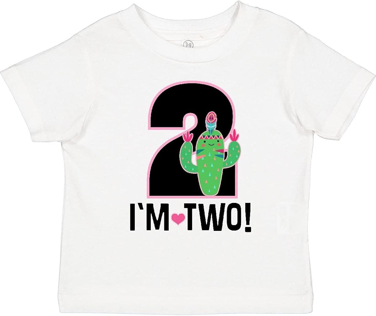 inktastic 2nd Birthday Cactus Tribal for 2 Year Old Toddler T-Shirt