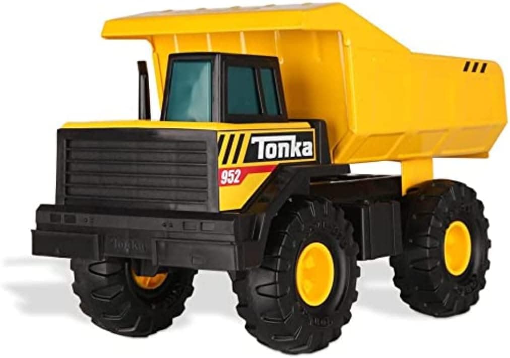 Tonka Steel Classics Mighty Dump Truck, Toy Truck, Real Steel Construction, Ages 3 and Up, Frustration-Free Packaging (FFP) , Yellow