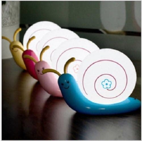 Hooshion Lovely Cute Baby Kid's Snail Wall Table Desk Famliy Home Decoration Snail Lamp Night Bed Light (pink)