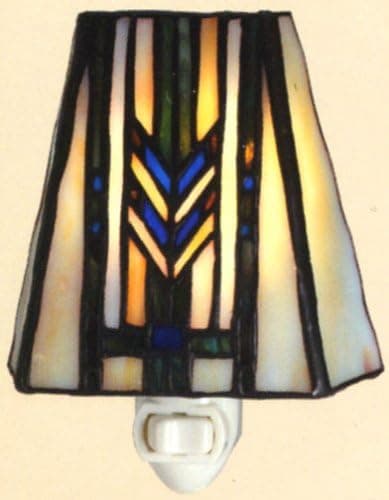 Craftsman Mission Style Tiffany Stained Glass Nightlight