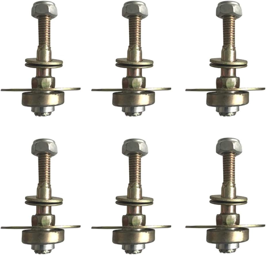 BOOHAO 6 pcs Furniture Rocking Chair Bearing Connecting Piece Screws Bolts Kits Chair Bearing Screws Kits Furniture Connecting Accessories M8x55mm