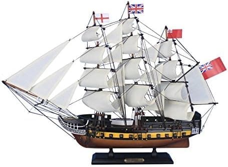 HMS Surprise 24 - Model Wooden Ship - Decorative Wood Boat - HMS Model