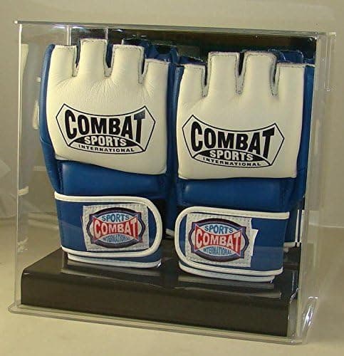 Collectible Supplies New Double Wall Mountable UFC MMA Fight Glove Display Case