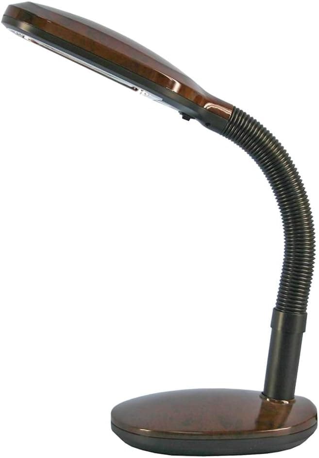 Grandrich ES-201 BUR Burlwood 27-Watt Full Spectrum Desk Lamp