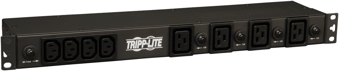 Tripp Lite Basic PDU, 30A, 20 Outlets (16 C13 & 4 C19), 200/208/240V, L6-30P Input, 15' Cord, 1U Rack-Mount Power, 5 Year Warranty (PDU1230)