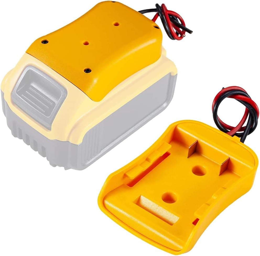 Power Wheels Battery Adapter for Dewalt 20V Battery, Power Wheels Battery Conversion Kit with Fuse and 14 Gauge Wire Connector for RC Car,Trucks,Toys, Robotics and Work Lights for DIY Projects