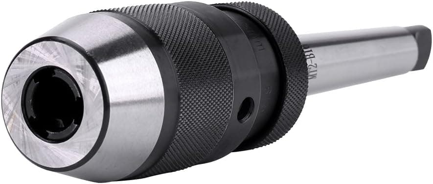 1pc Drill Chuck TOPINCN 0-13mm 1/2" Steel Self-tightening Keyless Lathe Chuck and MT2-B16 Arbor