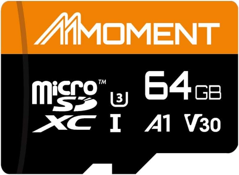 Moment 64GB MicroSDXC Card A1 UHS-I(U3) V30 Class10 4K Ultra HD