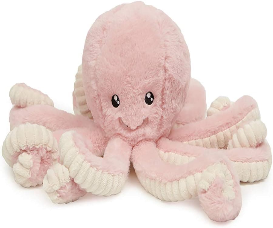 Nbeebro Cute Octopus Plush Toy, Valentine's Day Soft Octopus Stuffed Animals Toys for Kids Boys Girls Birthday Xmas Gift (Pink, 16'')