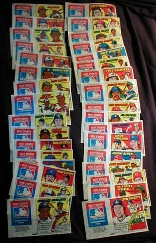 Topps 1979 Baseball Test Issue Uncut Bazooka Gum Comic Wrapper Set